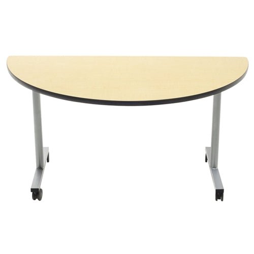 AmTab Mobile E-Z Tilt Table - Half Round - 24"W x 48"L (AmTab AMT-CBH2448) - SchoolOutlet