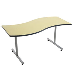 AmTab Caf Table - Wave - 30"W x 60"L x 30"H (AmTab AMT-LTSW30530D)