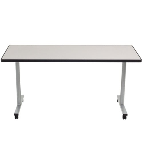AmTab Mobile Folding Booth Table - 30"W x 48"L (AmTab AMT-MBZT304) - SchoolOutlet