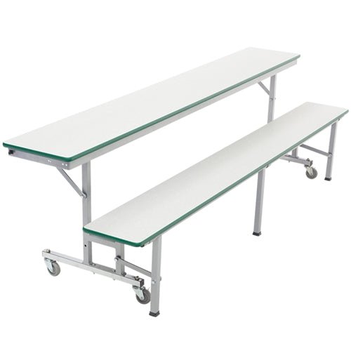 6' Mobile Convertible Bench Table - 72"L (AmTab AMT-MCB6) - SchoolOutlet