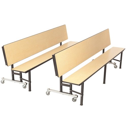 6' Mobile Convertible Bench Table - 72"L (AmTab AMT-MCB6) - SchoolOutlet