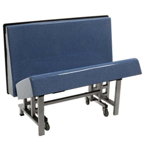 AmTab Mobile Folding Booth Seating - 24"W x 48"L (AmTab AMT-MFBS244) - SchoolOutlet