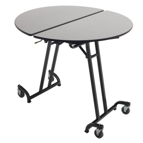 AmTab Mobile Shape Tables - Round - 48" Round Diameter x 42"H - T Legs (AmTab AMT-MRD4842TL) - SchoolOutlet
