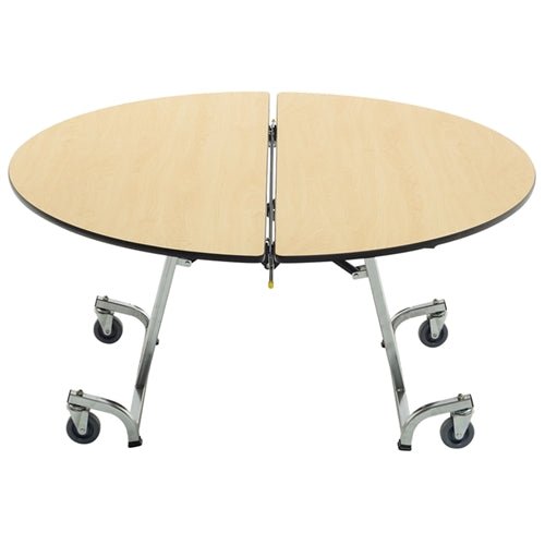 AmTab Mobile Shape Tables - Round - 48" Round Diameter x 42"H - T Legs (AmTab AMT-MRD4842TL) - SchoolOutlet