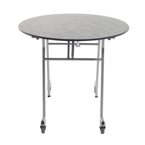 AmTab Mobile E-Z Tilt Table - Round - 48" Round Diameter (AmTab AMT-MRZT48) - SchoolOutlet