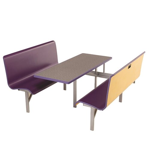 AmTab Booth Seating with Table - Package - 60"W x 80"L x 38"H (AMT-MWBSP305) - SchoolOutlet