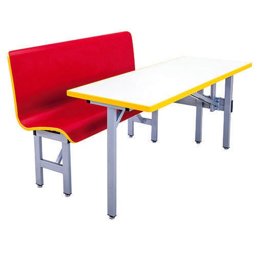 AmTab Booth Seating with Table - Half Package - 48"W x 60"L x 38"H (AMT-MWHBSP245) - SchoolOutlet