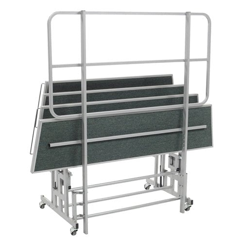 AmTab Mobile E-Z Riser - 4 Levels (8"H, 16"H, 24"H, 32"H) - 69"W x 78"L x 32"H (AmTab AMT-PCR4) - SchoolOutlet