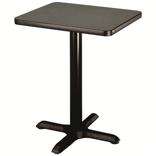 AmTab Caf Table - Square - Cast Iron Pedestal Base - 24"W x 24"L x 30"H (AmTab AMT-PT2430) - SchoolOutlet