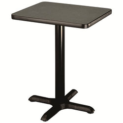 AmTab Caf Table - Square - Cast Iron Pedestal Base - 30"W x 30"L x 30"H (AmTab AMT-PT3030)