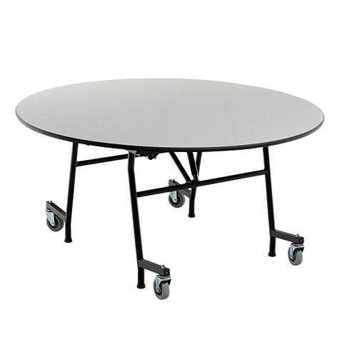 AmTab Mobile E-Z Tilt Table - Round - 60" Round Diameter (AMT-QUICK-MRZT60-GNBB) - SchoolOutlet