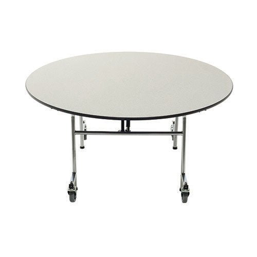 AmTab Mobile E-Z Tilt Table - Round - 60" Round Diameter (AMT-QUICK-MRZT60-GNBC) - SchoolOutlet