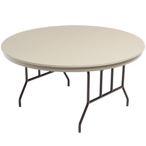 AmTab Dynalite Featherweight Heavy-Duty ABS Plastic Folding Table - Round - 30" Diameter x 29"H (AmTab AMT-R30DL) - SchoolOutlet