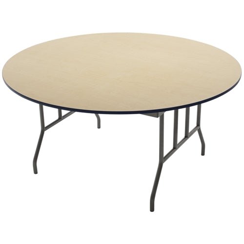 AmTab Folding Table - Particleboard Core - Round - 54" Diameter x 29"H (AmTab AMT-R54D) - SchoolOutlet