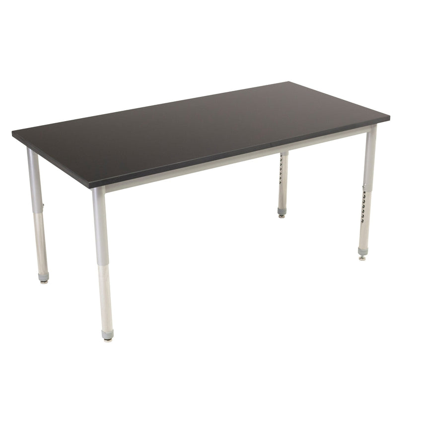 AmTab Science Lab Table - 24"W x 72"L x Adjustable Height 30" to 38" - Phenolic Resin Chem Res Top (AMT-SCI246PR) - SchoolOutlet