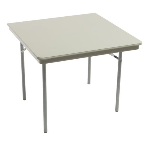 AmTab Dynalite Featherweight Heavy-Duty ABS Plastic Folding Table - Square - 48"W x 48"L x 29"H (AmTab AMT-SQ48DL) - SchoolOutlet