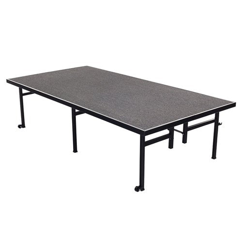 AmTab Fixed Height Stage - Carpet Top - 36"W x 48"L x 8"H (AmTab AMT-ST3408C) - SchoolOutlet