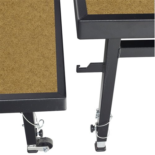AmTab Fixed Height Stage - Hardboard Top - 36"W x 48"L x 8"H (AmTab AMT-ST3408H) - SchoolOutlet