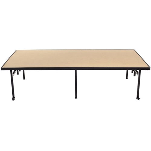 AmTab Fixed Height Stage - Hardboard Top - 36"W x 48"L x 16"H (AmTab AMT-ST3416H) - SchoolOutlet