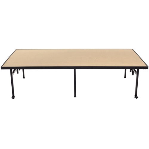 AmTab Fixed Height Stage - Hardboard Top - 36"W x 72"L x 8"H (AmTab AMT-ST3608H) - SchoolOutlet