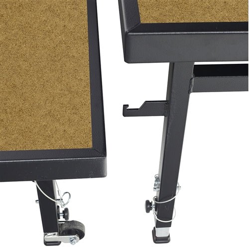 AmTab Fixed Height Stage - Hardboard Top - 36"W x 72"L x 8"H (AmTab AMT-ST3608H) - SchoolOutlet