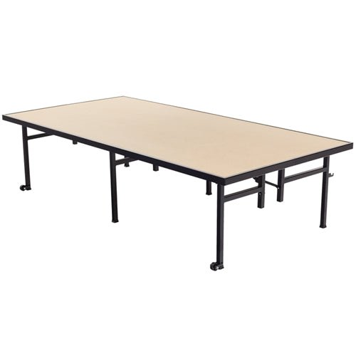 AmTab Fixed Height Stage - Hardboard Top - 36"W x 72"L x 24"H (AmTab AMT-ST3624H) - SchoolOutlet
