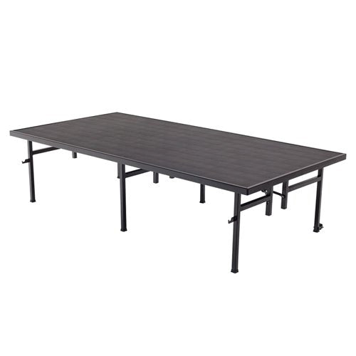 AmTab Fixed Height Stage - Polypropylene Top - 48"W x 96"L x 16"H (AmTab AMT-ST4816P) - SchoolOutlet