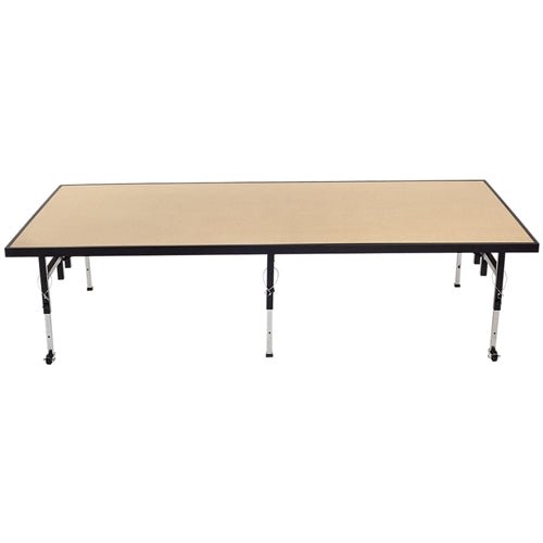 AmTab Adjustable Height Stage - Hardboard Top - 36"W x 48"L x Adjustable 16" to 24"H (AmTab AMT-STA3416H) - SchoolOutlet