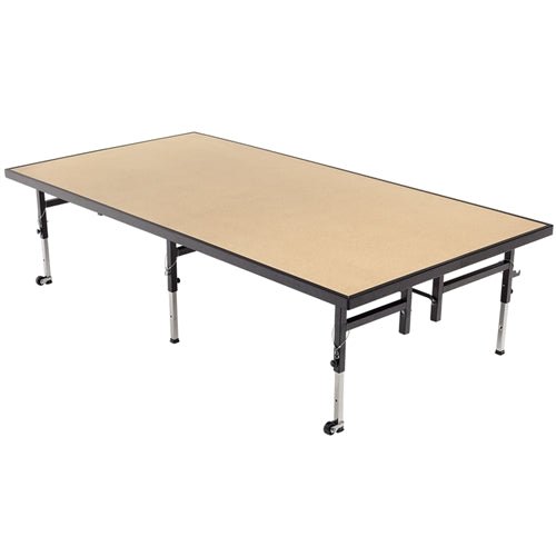 AmTab Adjustable Height Stage - Hardboard Top - 36"W x 48"L x Adjustable 16" to 24"H (AmTab AMT-STA3416H) - SchoolOutlet