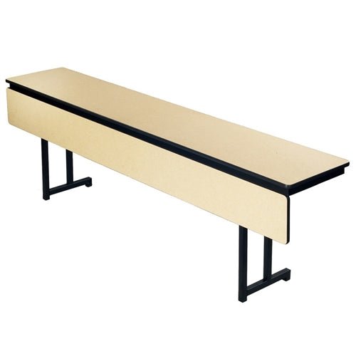 AmTab Training Table - Particleboard Core - Modesty Panel - Rectangle - 18"W x 84"L (AmTab AMT-TT187DM) - SchoolOutlet