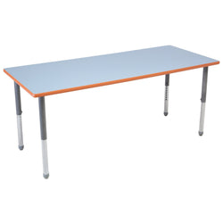 AmTab Whiteboard Table Markerboard Table Dry Erase Table - Activity Legs - Rectangle - 27"W x 54"L  (AmTab AMT-WAA2754D)