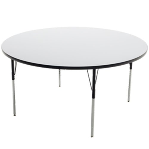 AmTab Whiteboard Table Markerboard Table Dry Erase Table - Activity Legs - Round - 48" Diameter (AmTab AMT-WAR48D) - SchoolOutlet