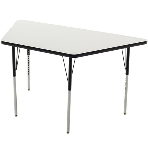 AmTab Whiteboard Table Markerboard Table Dry Erase Table - Activity Legs - TrapE-Zoid - 24"W x 48"L (AmTab AMT-WAT244D) - SchoolOutlet