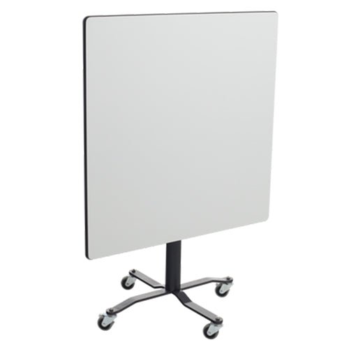 AmTab Whiteboard Table Markerboard Table Dry Erase Table - Mobile E-Z Tilt Caf Table - Square - 24" x 24" x Adjustable 30"H to 42"H (AmTab AMT-WCBSQ24) - SchoolOutlet