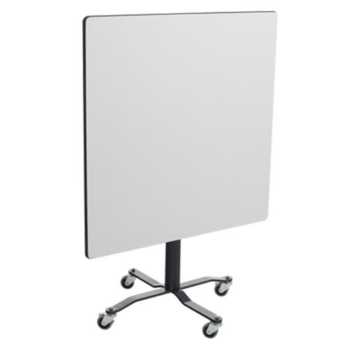 AmTab Whiteboard Table Markerboard Table Dry Erase Table - Mobile E-Z Tilt Caf Table - Square - 42" x 42" x Adjustable 30"H to 42"H (AmTab AMT-WCBSQ42) - SchoolOutlet