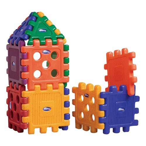 CarePlay Grid Blocks - 16 Pieces (CarePlay CPL-5016) - SchoolOutlet
