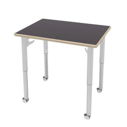 CEF ESTO Rectangle Student Desk 30" x 22" High-Pressure Laminate Top with Colored T-Molding and Adjustable Height Legs