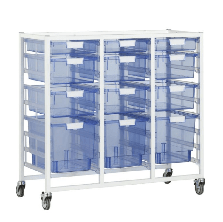 Certwood Class Act Tower - Slim Line - 27 Module - Mobile Storage Cart (CRT-CE2103) - SchoolOutlet