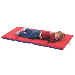 Children's Factory 2" Infection Control Folding Mat - Red/Blue 4 Sections (CF400-509RB or AGL-AEL7130)