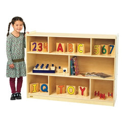 Children's Factory Value Line Birch 36"H Mobile Divide 3-Shelf Storage CHI-ANG9150