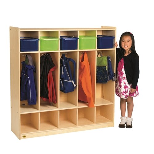 Children's Factory Value Line Birch 5-Section Locker CHI-ANG9154 - SchoolOutlet