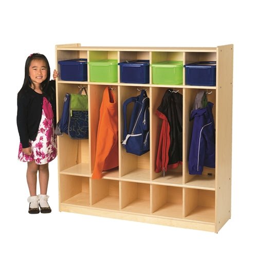 Children's Factory Value Line Birch 5-Section Locker CHI-ANG9154 - SchoolOutlet