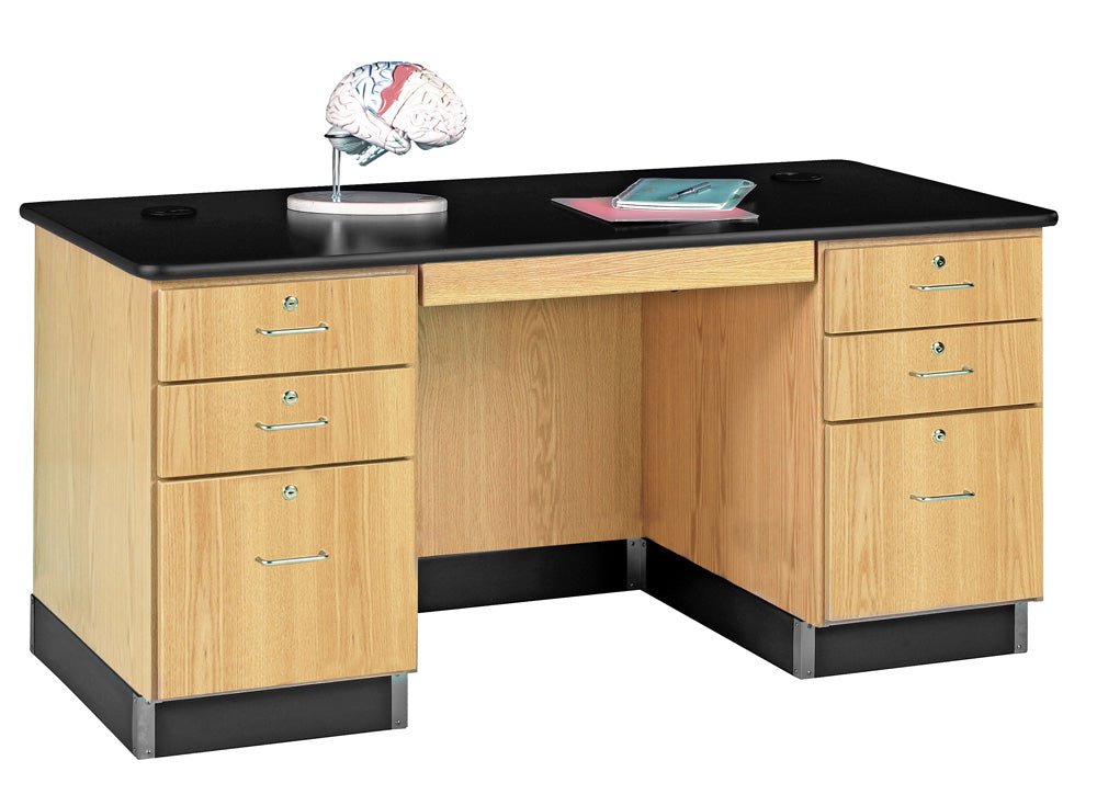 Diversified Woodcrafts Teacher's Work Desk - High Pressure Laminate Top - 60"W x 30"D (Diversified Woodcrafts DIV-1131K) - SchoolOutlet