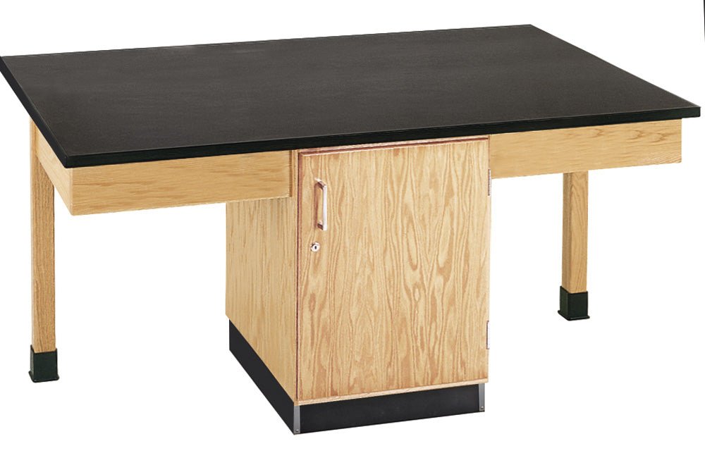 Diversified Woodcrafts 4 Station Table w/ Door - 66"W x 42"D - SchoolOutlet