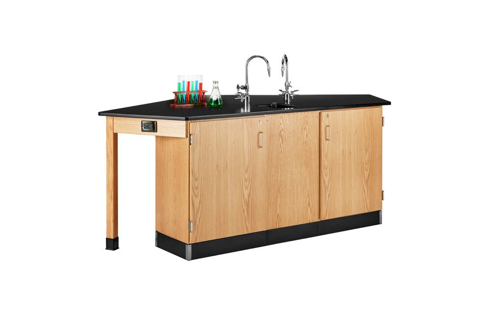 Diversified Woodcrafts Forward Vision I Workstation, 4 Student w/ Sink (Diversified Woodcrafts DIV-2946K) - SchoolOutlet