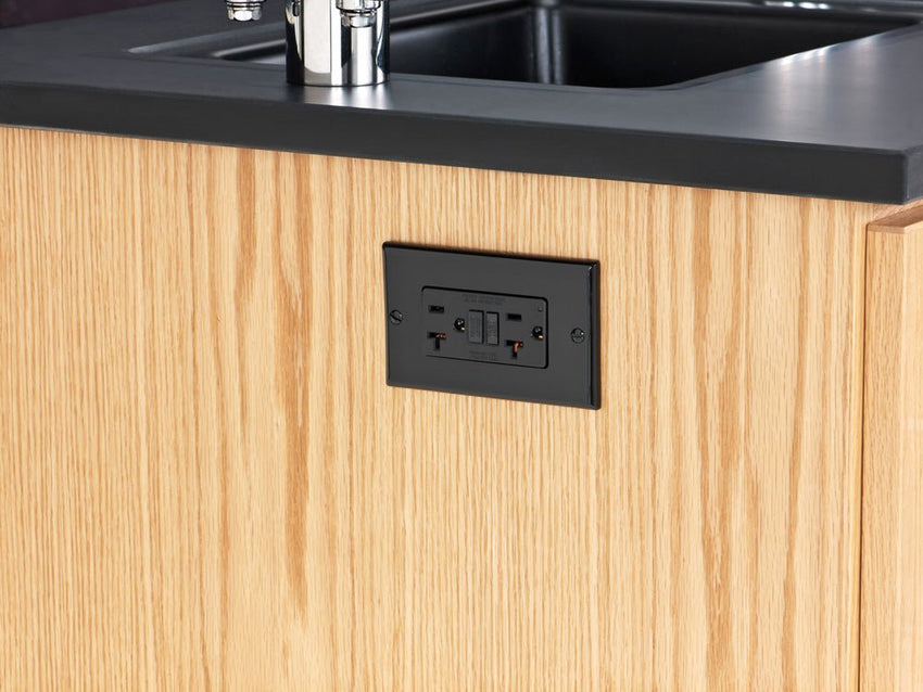 Diversified Woodcrafts Service Island w/ Epoxy Resin Top (Diversified Woodcrafts DIV-3116K) - SchoolOutlet