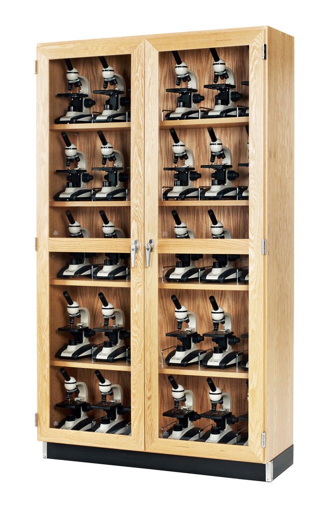 Diversified Woodcrafts Microscope Storage Cabinet - 48" W x 16" D (Diversified Woodcrafts DIV-372-4816K) - SchoolOutlet