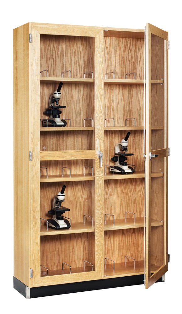 Diversified Woodcrafts Microscope Storage Cabinet - 48" W x 16" D (Diversified Woodcrafts DIV-372-4816K) - SchoolOutlet