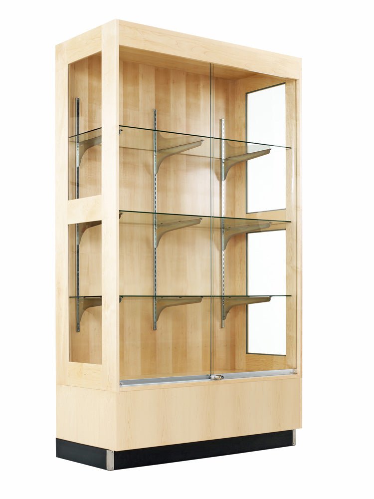 Diversified Woodcrafts Premier Display Cabinet - 48"W x 84"H x 22"D (Diversified Woodcrafts DIV-380-4822M) - Maple - SchoolOutlet