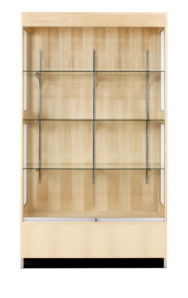 Diversified Woodcrafts Premier Display Cabinet - 48"W x 84"H x 22"D (Diversified Woodcrafts DIV-380-4822M) - Maple - SchoolOutlet